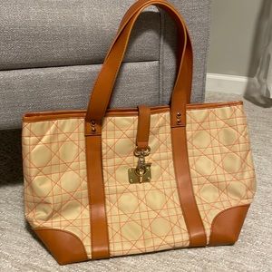 Lilly Pulitzer Tan Off The Wagon Nylon Tote Bag